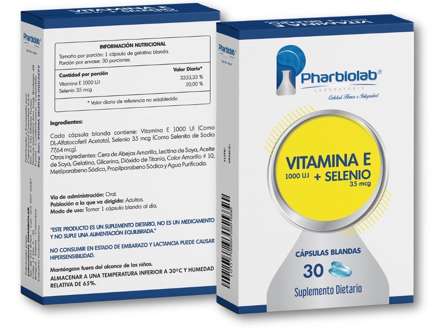 VITAMINA E + SELENIO X 30 CÁPSULAS