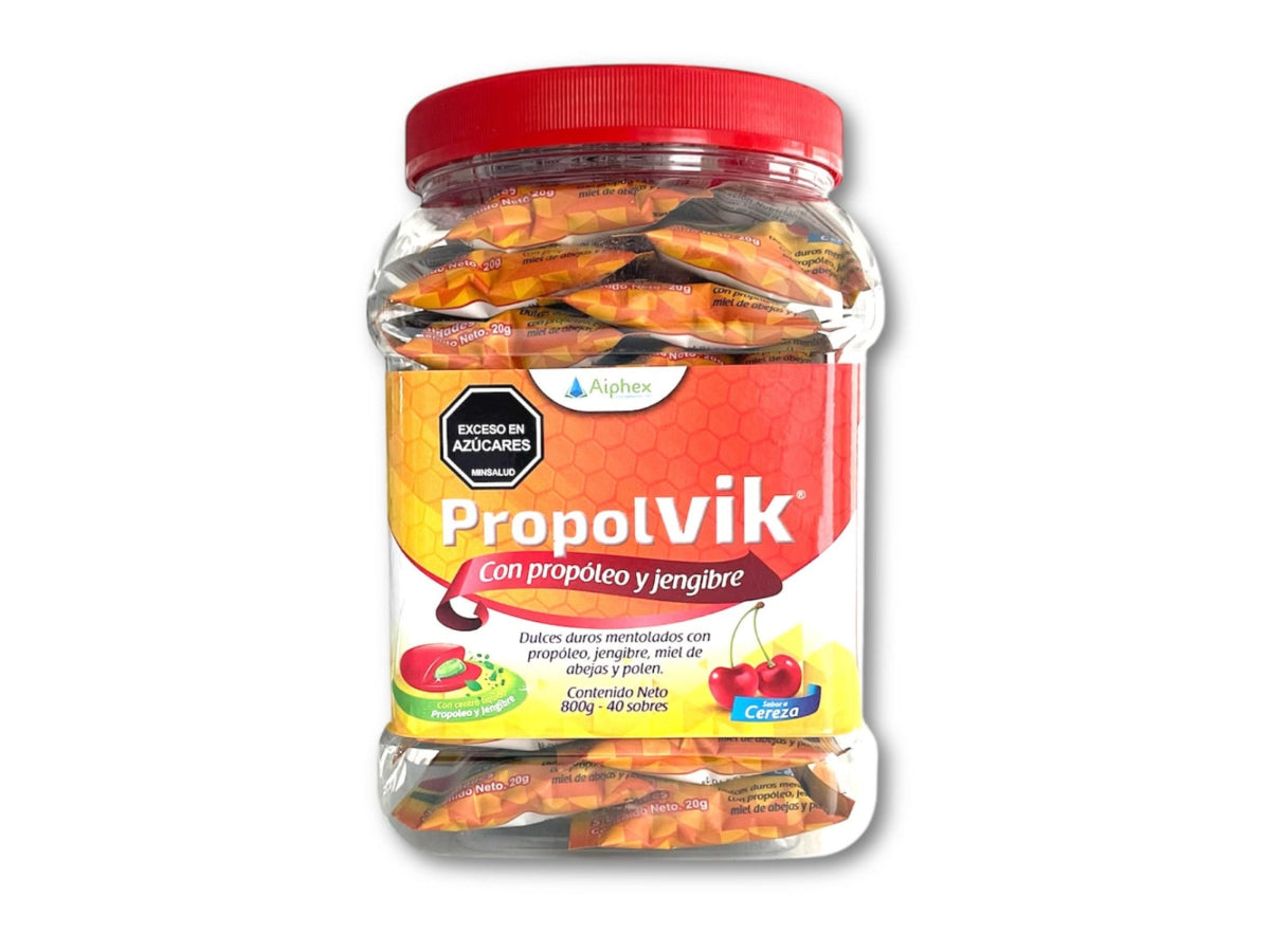 PROPOLVIK PASTILLAS GARGANTA BOMBONERA X 40 SOBRES SABOR CEREZA