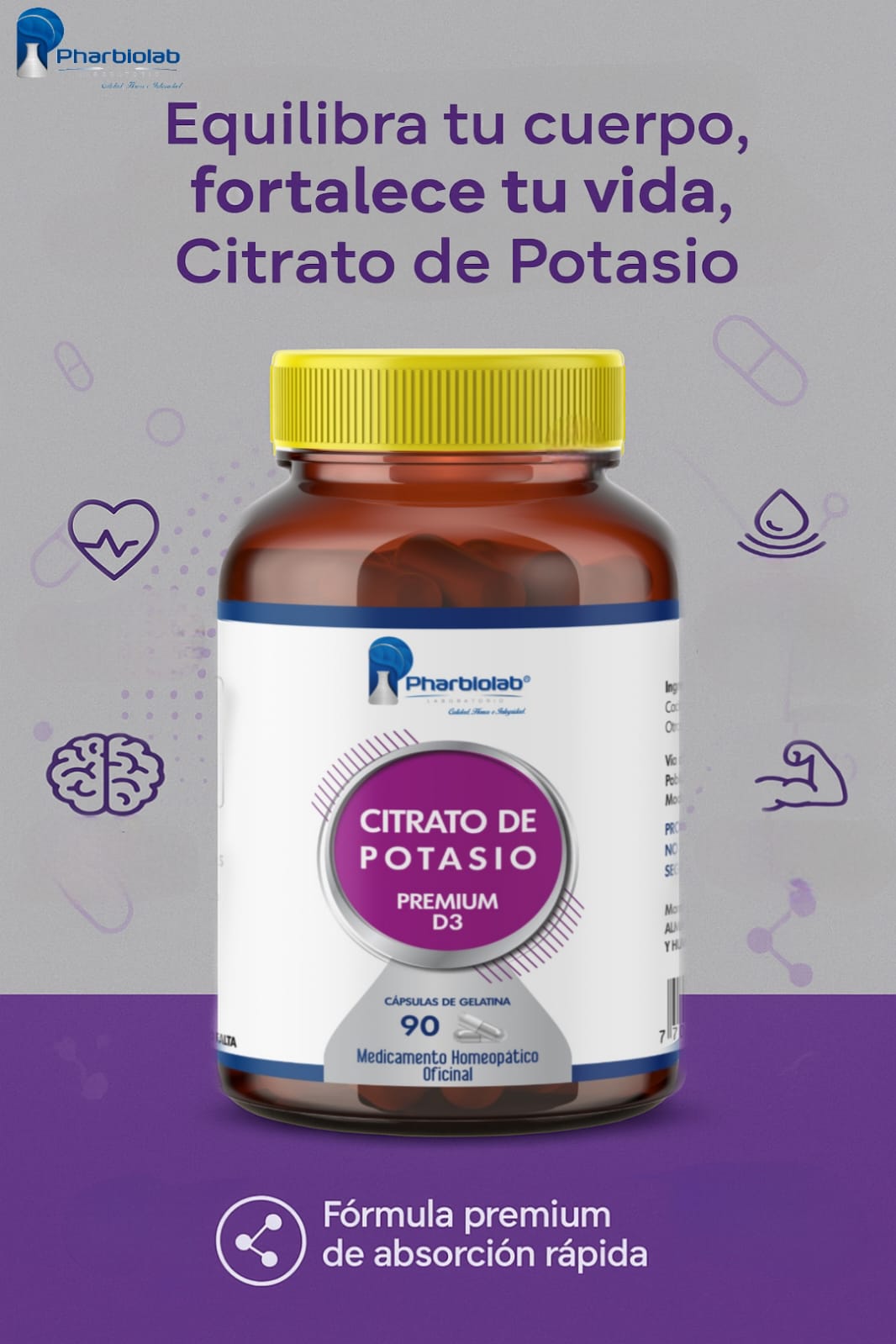 CITRATO DE POTASIO X 90 CAPSULAS