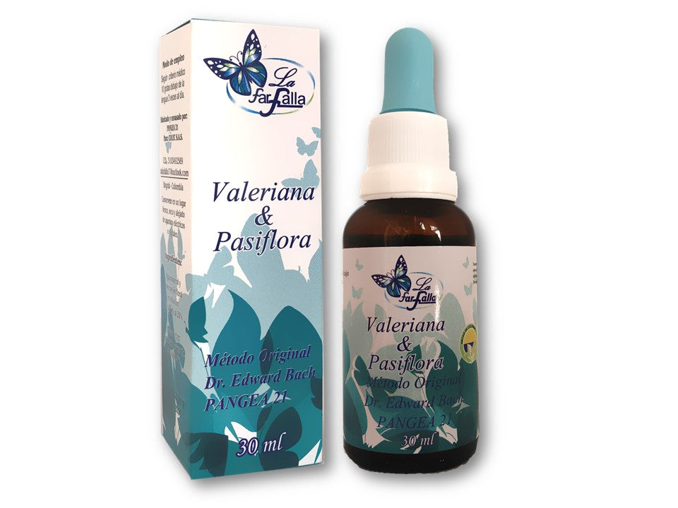 ESENCIAS FLORALES VALERIANA & PASIFLORA X 30 ml