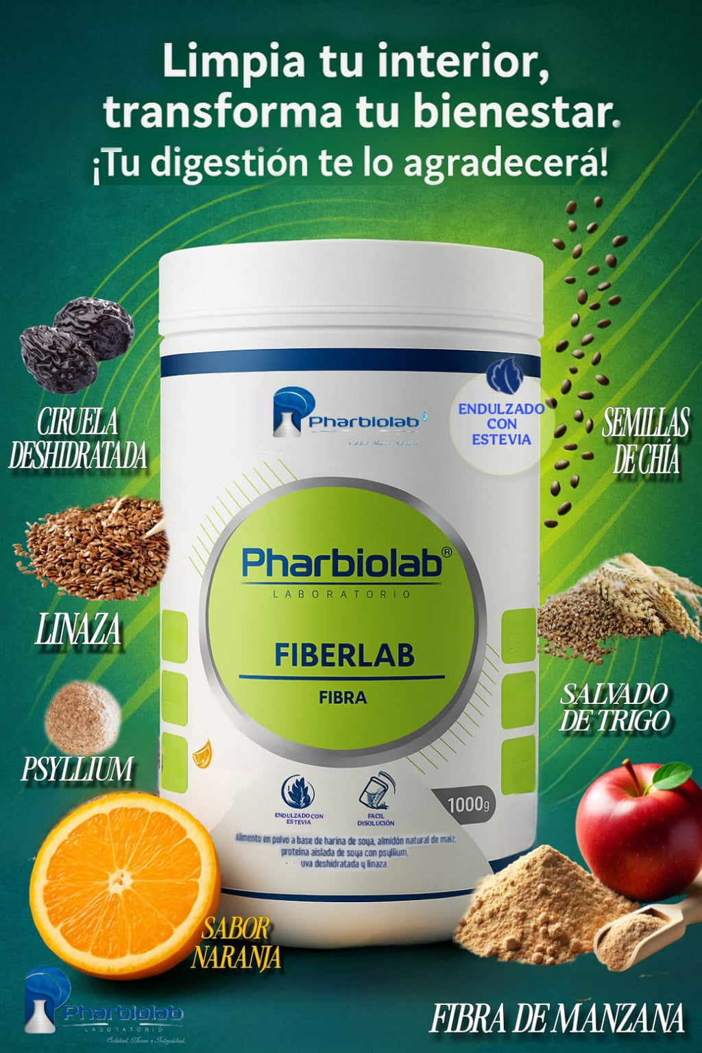 FIBERLAB (FIBRA DIGESTIVA) X 1000g