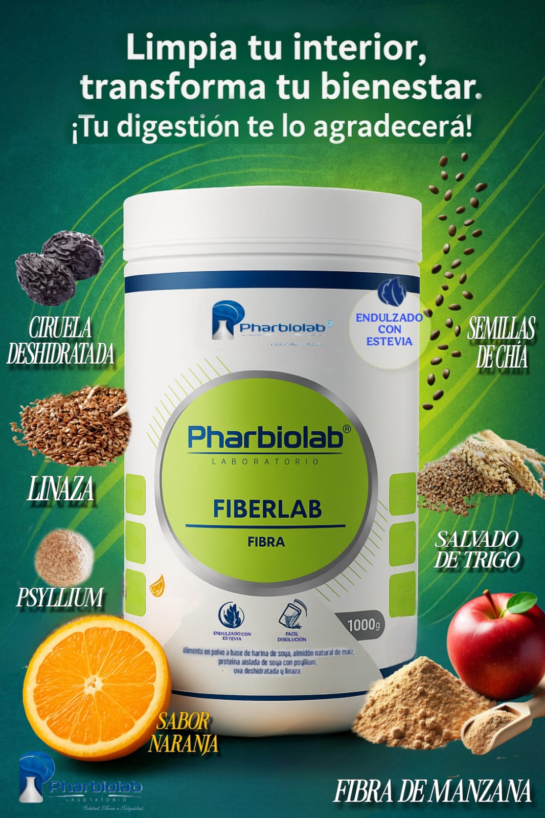 FIBERLAB (FIBRA DIGESTIVA) X 1000g