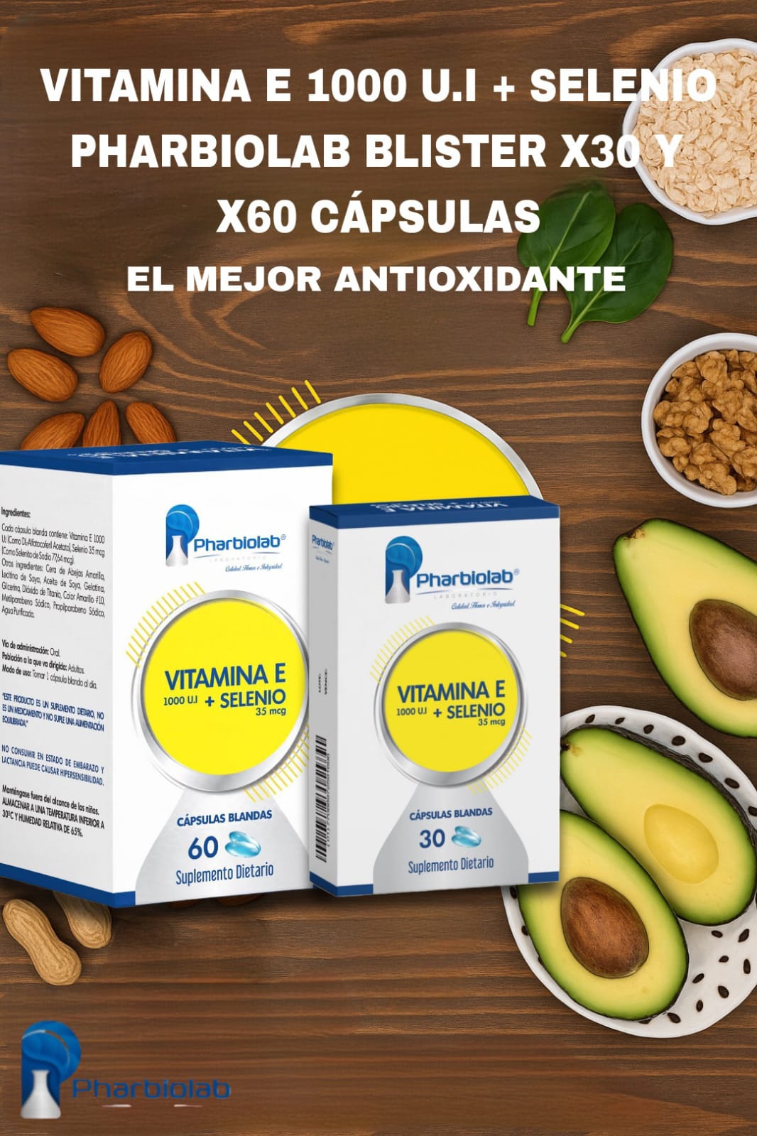 VITAMINA E + SELENIO X 60 CAPSULAS